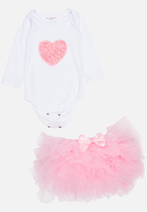 Pop Candy - 4 Piece Tutu Skirt Set Pale Pink