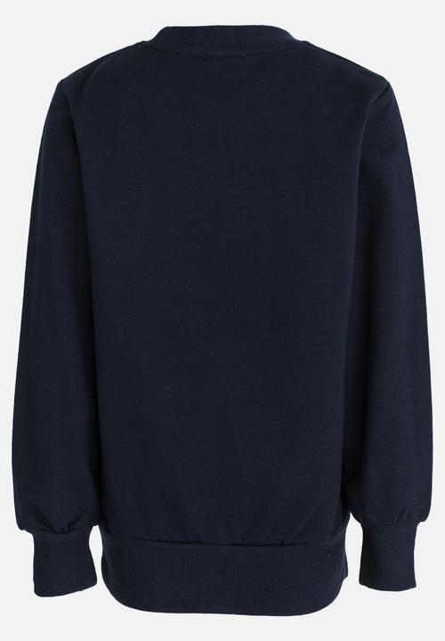 Pop Candy - Printed Sweat Top Navy