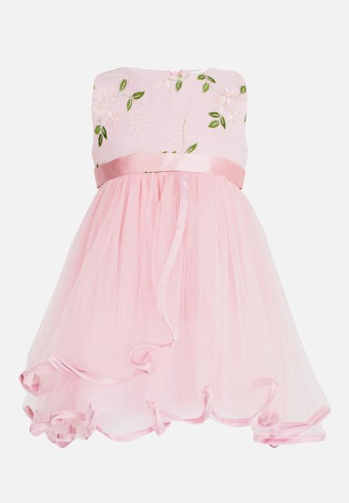 Pop Candy - Printed Dress Mid Pink