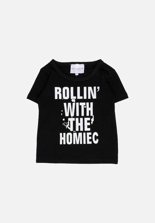 Pop Candy - Short Sleeve Printed Tee Black