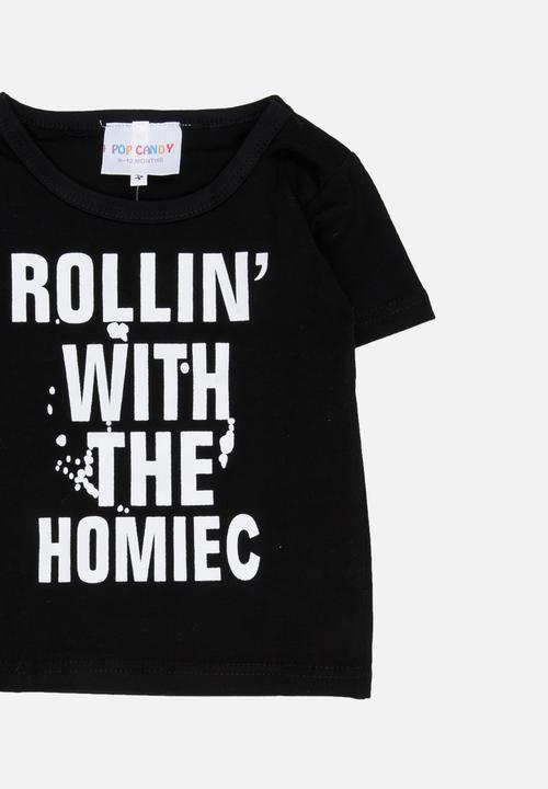 Pop Candy - Short Sleeve Printed Tee Black