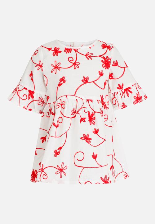 Pop Candy - Printed Dress White