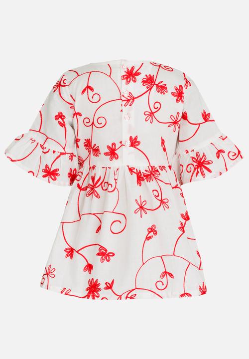 Pop Candy - Printed Dress White
