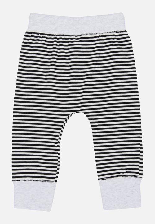 Pop Candy - Printed Pull On Pants Black and White