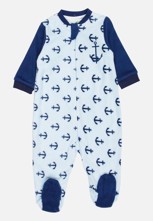 Pop Candy - Anchor print bodysuit - blue
