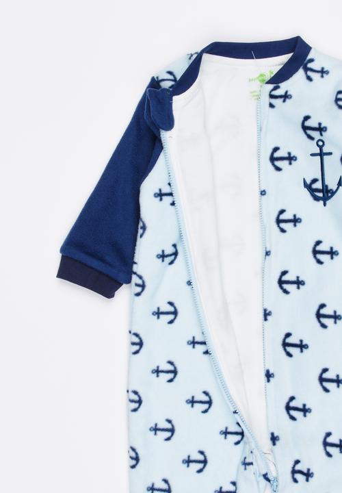 Pop Candy - Anchor print bodysuit - blue