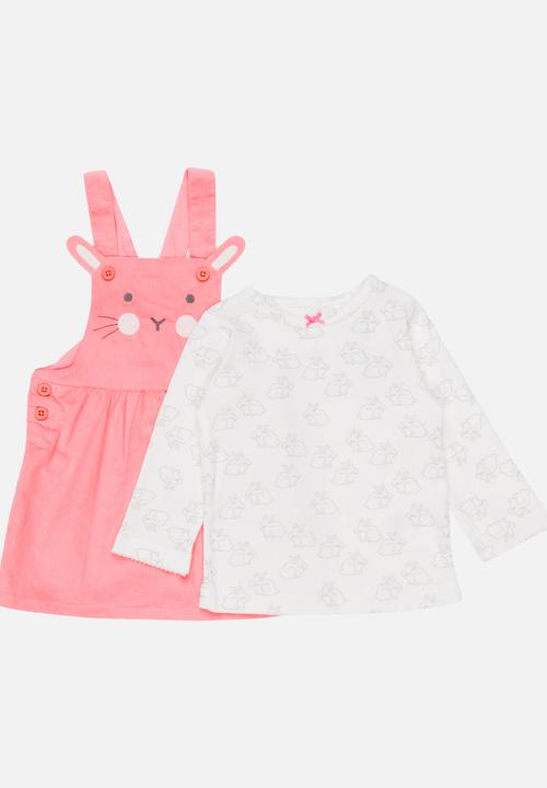 Pop Candy - Printed Dress Set Mid Pink