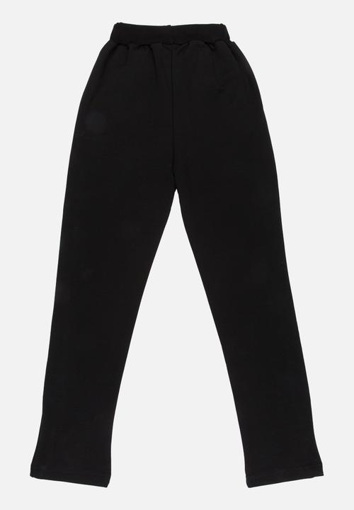 Pop Candy - Racing Stripe Pants Black