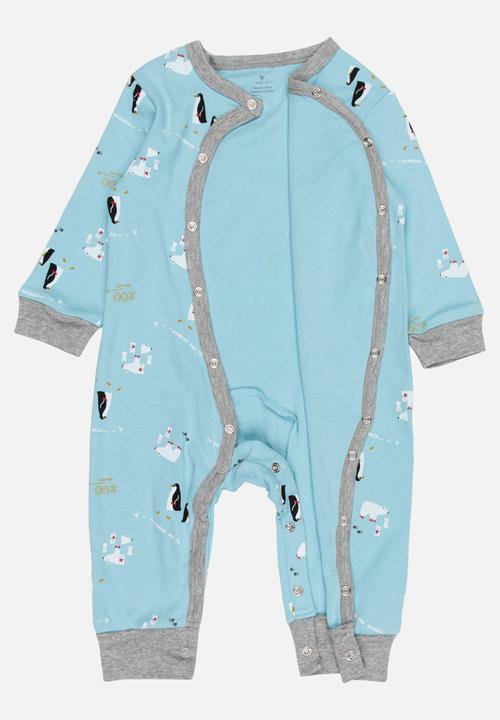 Pop Candy - Printed Sleepsuit Pale Blue