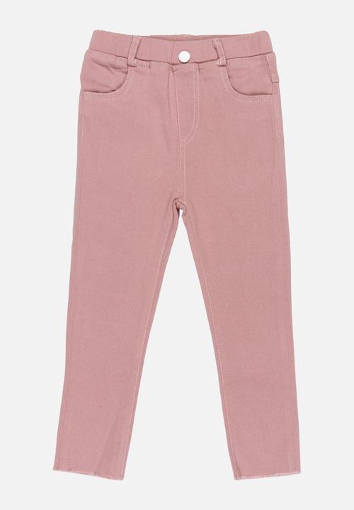 Pop Candy - Straight Leg Pants Pale Pink