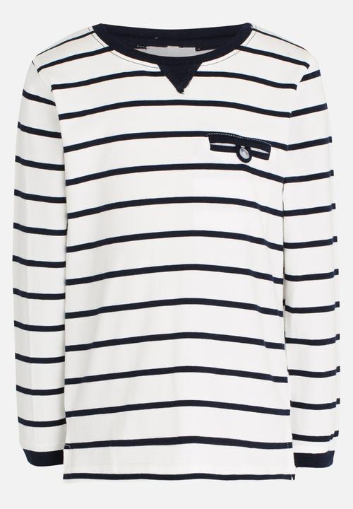 Pop Candy - Stripe Tee Black