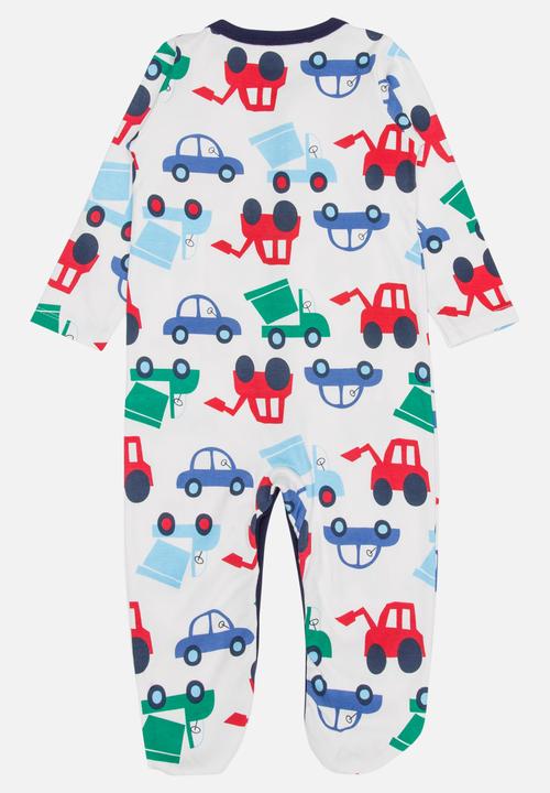 Pop Candy - Printed Sleepsuit White