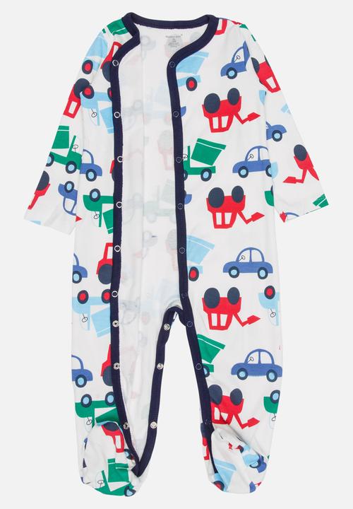 Pop Candy - Printed Sleepsuit White