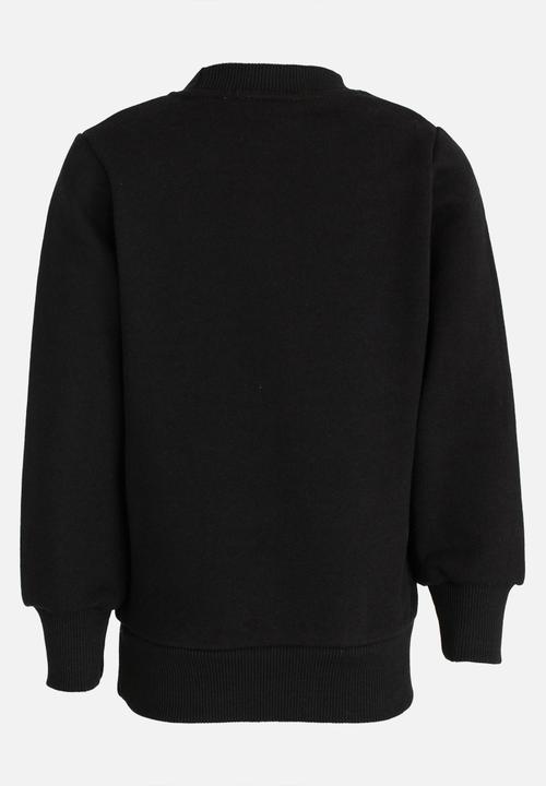 Pop Candy - Printed Sweat Top Black