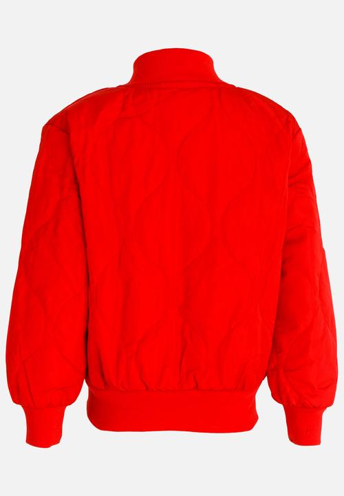Pop Candy - Boys Quilted Puffer Jacket Red