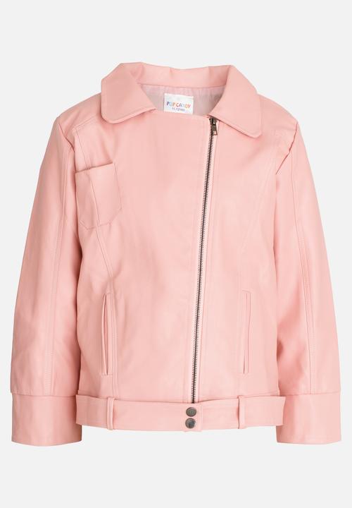 Pop Candy - Girls Biker Jacket Mid Pink