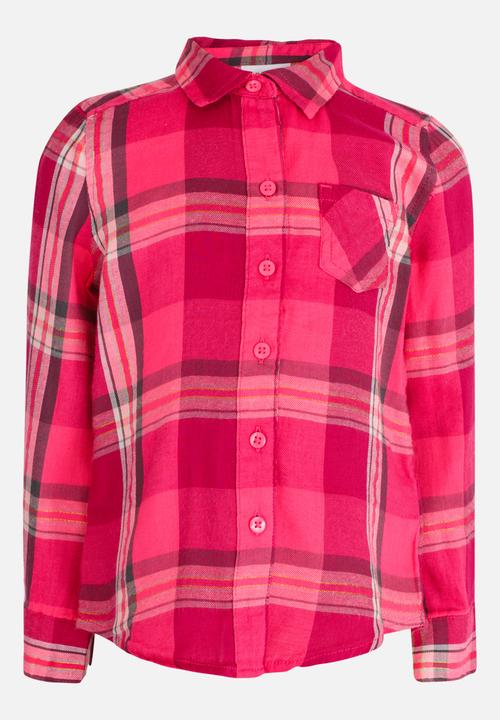 Pop Candy - Check Shirt Mid Pink