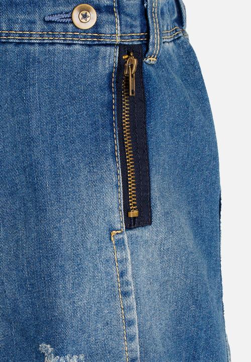 Pop Candy - Denim skirt - blue 