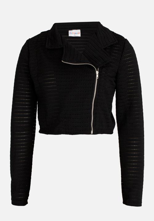 Pop Candy - Zip through jacket - black 