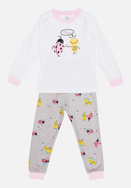Pop Candy - Printed Ladypink Pj Set - Mid Pink