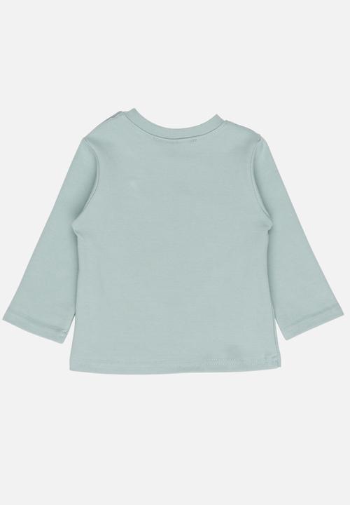 Pop Candy - Long Sleeve Printed Tee Mid Green
