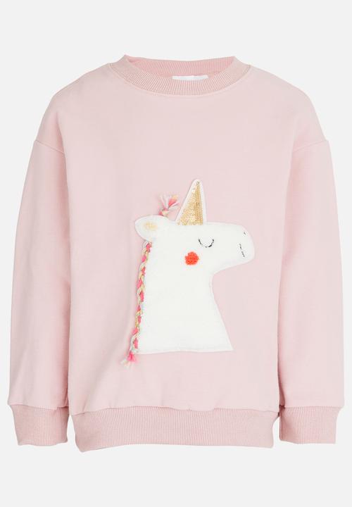 Pop Candy - Unicorn Sweat Top Mid Pink