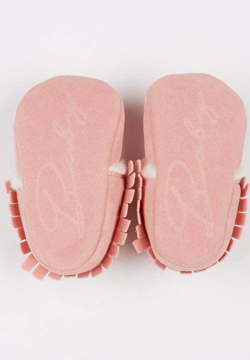 Pop Candy - Fur Lined Moccasins Mid Pink