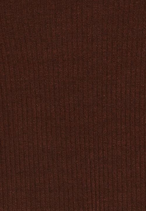 Pop Candy - Frill Detail Top Mid Brown