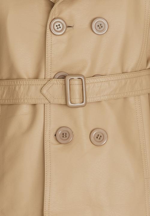 Pop Candy - Girls Pu Jacket Beige
