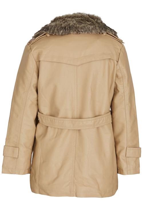 Pop Candy - Girls Pu Jacket Beige