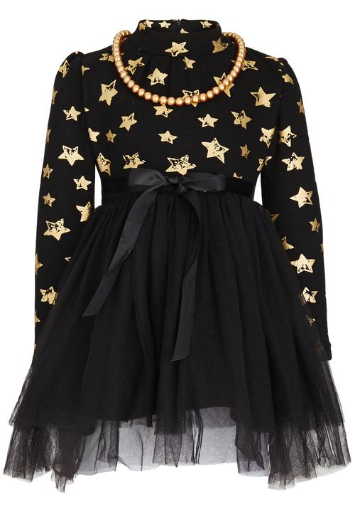 Pop Candy - Combo Dress Black