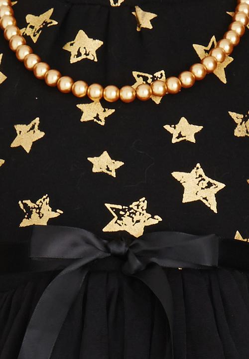 Pop Candy - Combo Dress Black