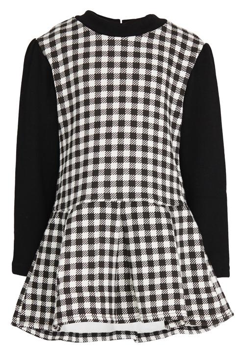Pop Candy - Check Pinafore Dress Black
