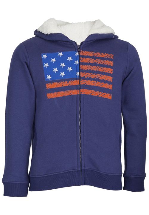 Pop Candy - Printed Hoodie Navy