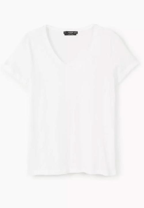 MANGO - Short Sleeve T-shirt White