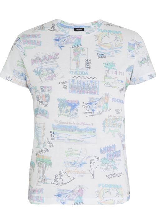 Diesel  - T- Diego - MS Yoko T-Shirt White