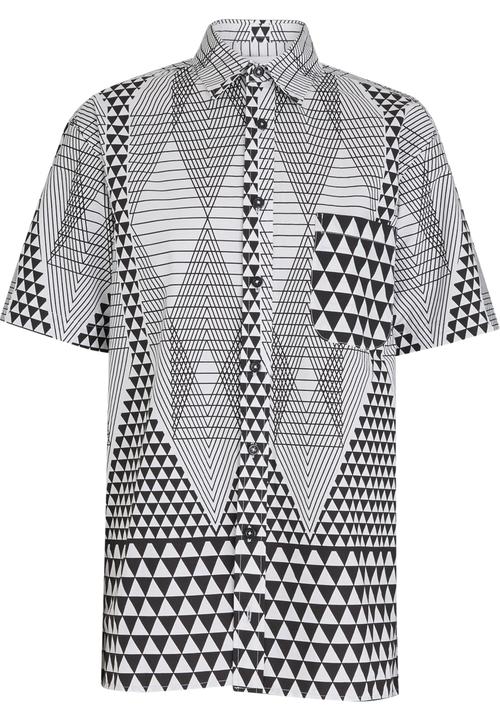 Chulaap - Diamond Print Shirt Black and White