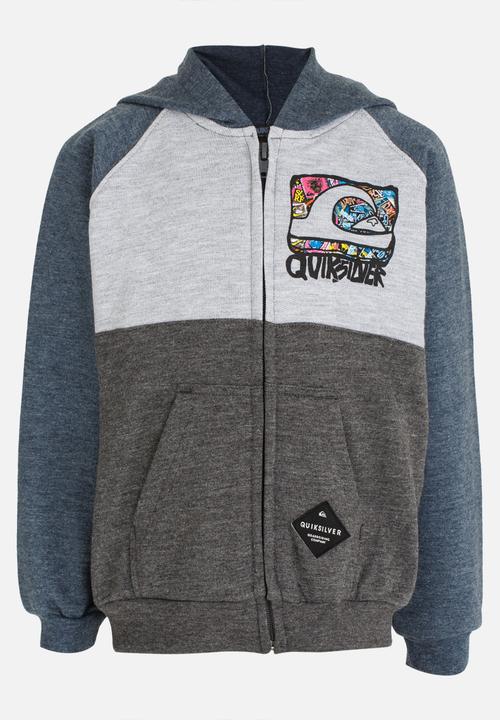 Quiksilver - Sun Seeker Zip Thru Hoodie Charcoal