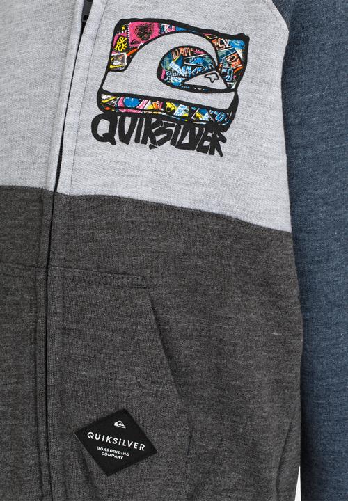 Quiksilver - Sun Seeker Zip Thru Hoodie Charcoal