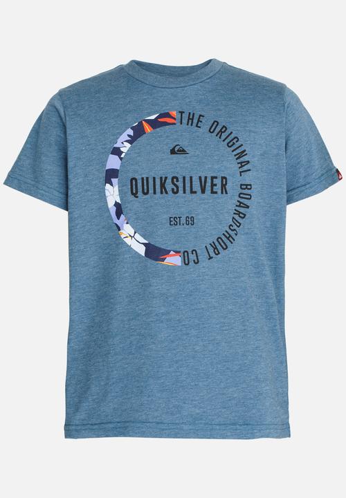 Quiksilver - Revenge Short Sleeve Classic Fit Tee Blue