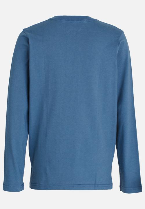 Quiksilver - Punch Waves Long Sleeve Classic Fit Tee Blue