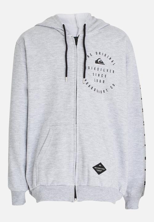 Quiksilver - Stolen Goods Zip Thru Hoodie Grey