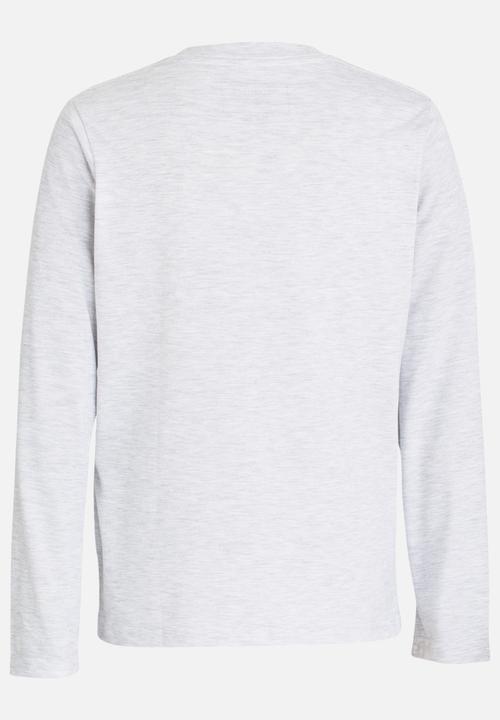 Quiksilver - Flea Rides Long Sleeve Classic Fit Tee Pale Grey