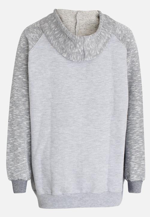 Quiksilver - Tow Crash Zip Thru Raglan Sleeve Hoodie Grey