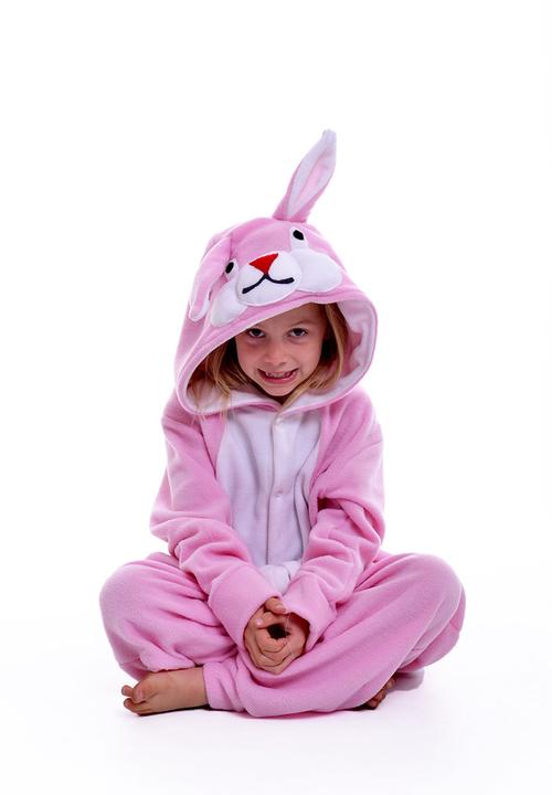 aFREAKa Clothing - Pink Bunny Onesie Mid Pink