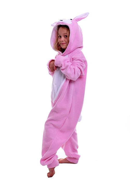 aFREAKa Clothing - Pink Bunny Onesie Mid Pink