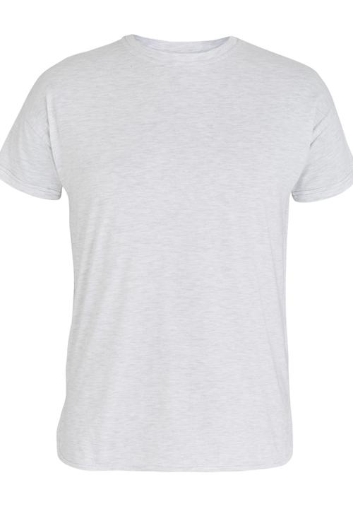 Unruly - Dropped Sh.Tshirt Pale Grey