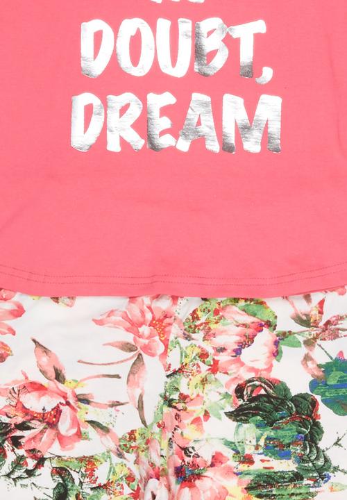Rebel Republic - When in Doubt Pyjama Set Mid Pink