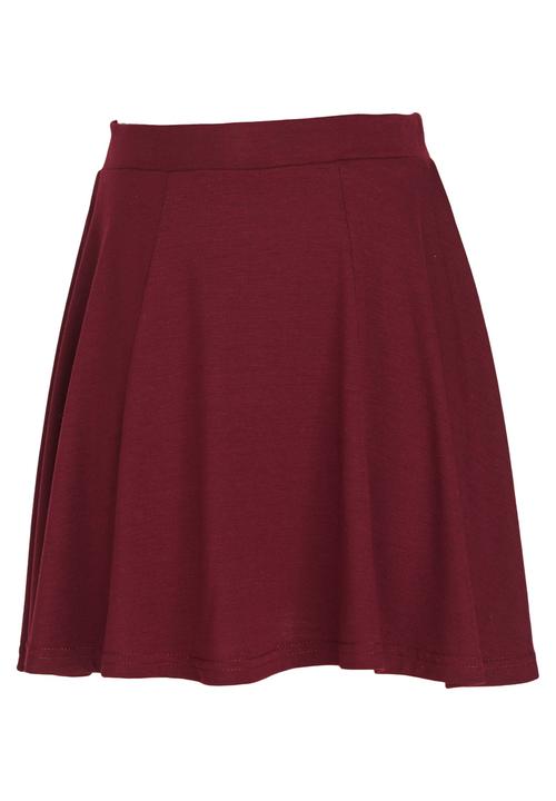 Rebel Republic - Panel Skater Skirt Maroon