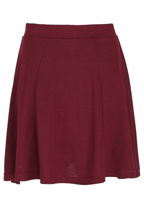 Rebel Republic - Panel Skater Skirt Maroon